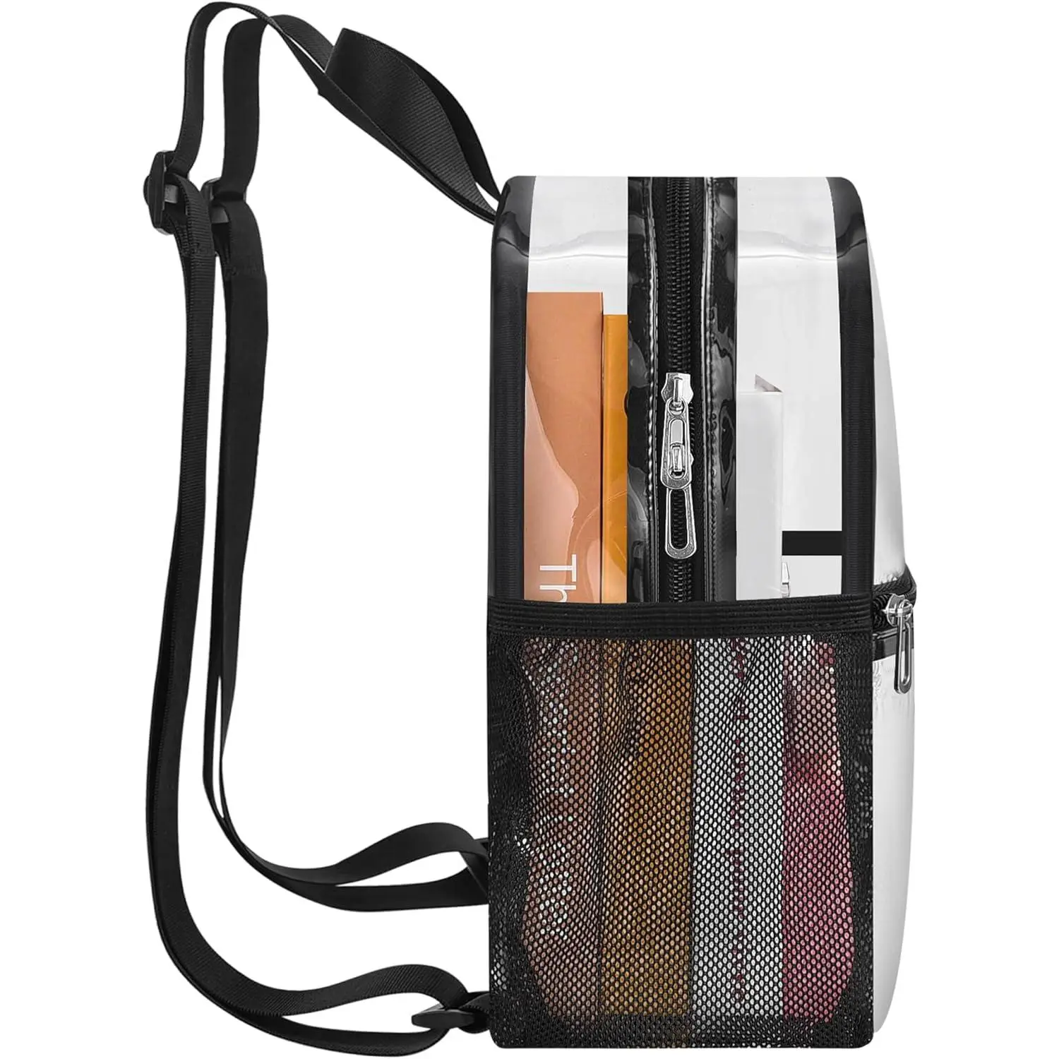5865 Clear Backpack for Stadium Events Small Clear Bag with Front Pocket Clear Backpack for Stadium Events Stadium Backpack  main image 2