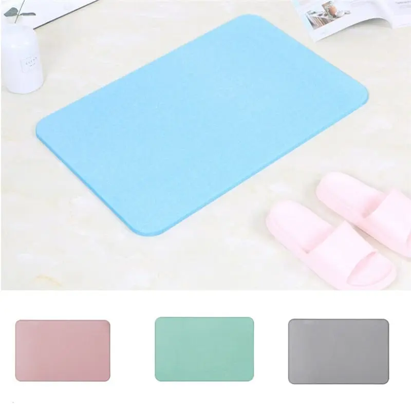 Loofah Anti-Slip Bath Mat - Quick Dry, Water-Draining Bathroom Rug for Bathtubs