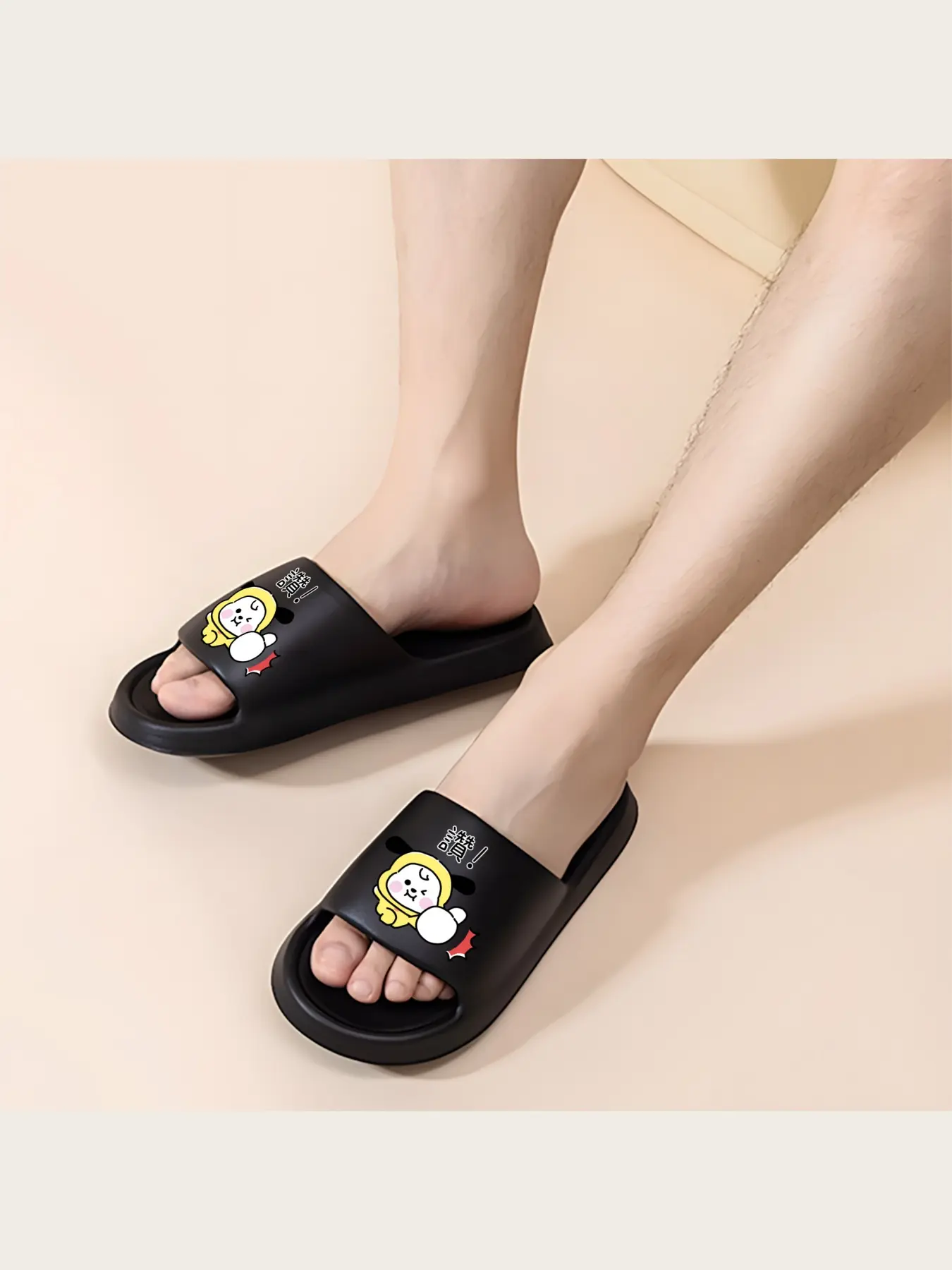 Cute Cartoon Character Slippers for Women Men Kids Soft Comfortable Home Indoor Anti-Slip Floor Shoes Warm Plush Winter House Slippers Fashion Daily Wear Lightweight Breathable Footwear