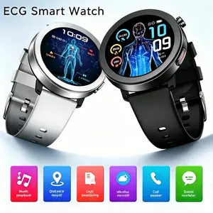 2026 New Multifunctional Wearable Fitness Smartwatch — Glass Screen, ECG + Photoelectric Capacitive Pulse Wave Monitoring, Heart Rate, Blood Lipids, and Uric Acid Tracking, Unisex Fitness Smartwatch