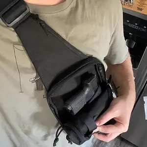 Edc Tactical Stand Bag Shoulder Chest Bag Strap Suitable for Hidden Carrying Biker Sporty Pocket Design Sports Backpack