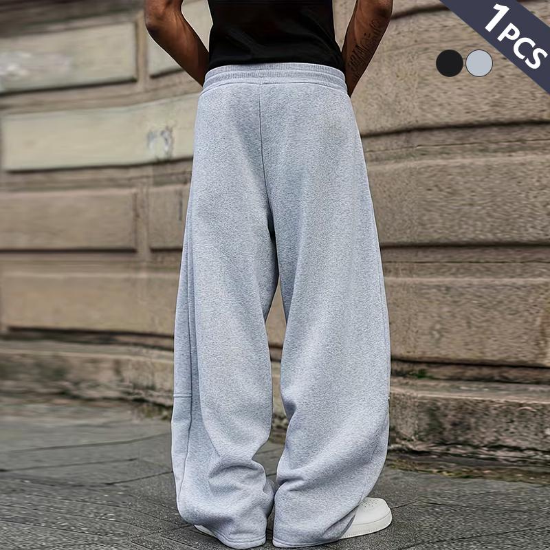 Clean Gent Men's Loose Casual Sports Pants, Stylish Streetwear Joggers with a Variety of Designs, Suitable for Matching with Urban Clothing, Versatile for All Seasons, Everyday Casual Wear, Comfortable and Relaxed Fit with Drawstring Elastic Waist Sweatpa