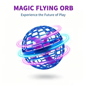 2026 Flying Orb Ball Magical Hover Cosmic Space Boomerang Rotating Floating Mini Hand Drone Stocking Stuffer Xmas Toys for Girl Boy Teen