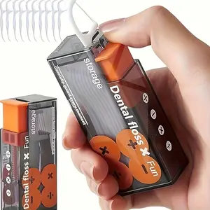 Automatic Floss Dispenser, High-Quality Portable Toothpick Box, Durable PP Material, Compact Design, Suitable for Home and Travel
