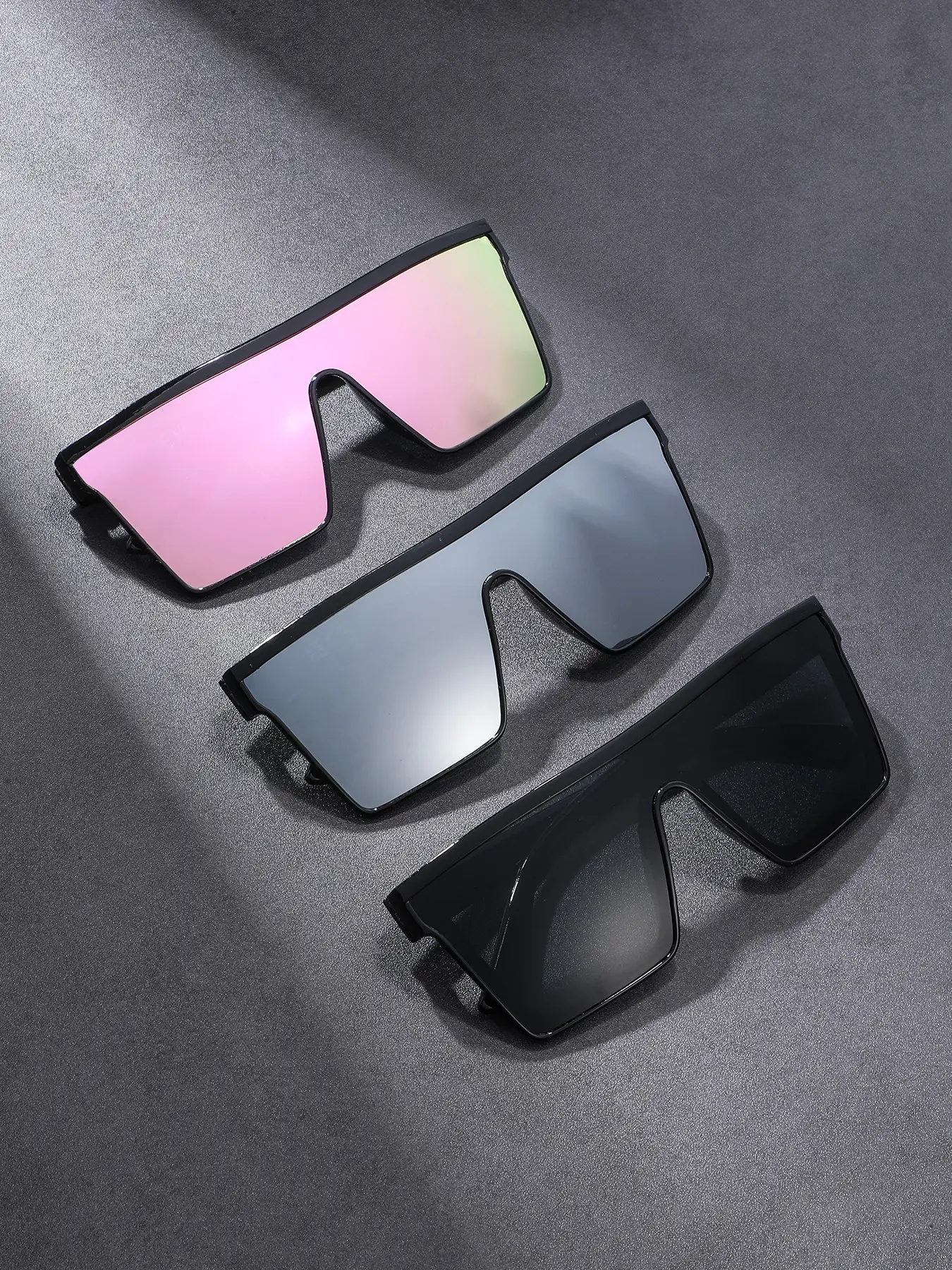 3 Pcs Large Frame Women Sunglasses, Retro Simple Fashion Shades, Trendy Vintage Sunglasses, Suitable for Men & Women, Outdoor Party, Vacation, Travel, Driving, Fishing