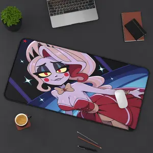 Anime Loona Helluva Boss Mouse Pad Large Gaming Desk Mat Waifu Gamer Gift