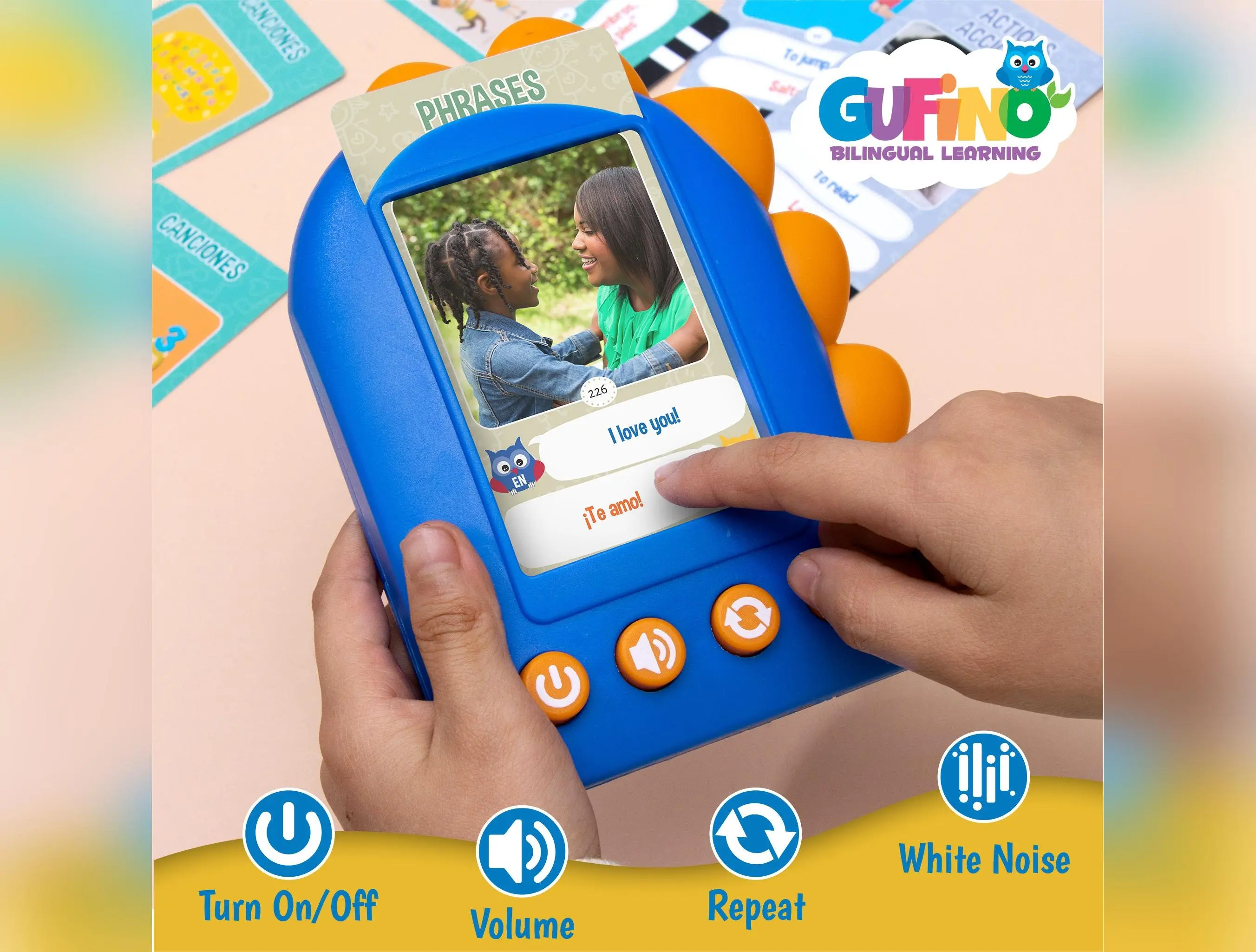 English & Spanish Flash Cards for Kids - Bilingual Flash Cards
