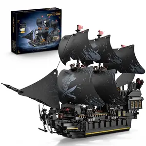 Pirate Ship Building Blocks: The Black Pearl Ship Model from the Caribbean, the Perfect Birthday Gift