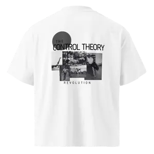 Control Theory Revolution Shirt vol 1 - Fitted Short Sleeve Crew Neck T-Shirt in 100% Organic Cotton for Summer Casual Wear