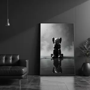 HypeBeast Kaws Figure Poster, Kaws Print ,HypeBeast Wall Art Unframed