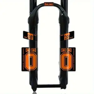 A set of motorcycle mountain bike front fork stickers - Ohlins RXF38m.2 shock absorber trim, can be customized to match your
