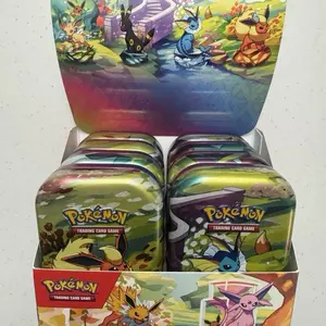 (NO PACKS) POKEMON Set of 8 Prismatic Evolutions Mini Tin  w/ ART Cards & Coins w/Display box (NO PACKS)