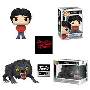 An American Werewolf in London Complete Wave Set of 2 Funko Pop! Vinyl Figures – David Kessler #1765 & Werewolf Super #1766