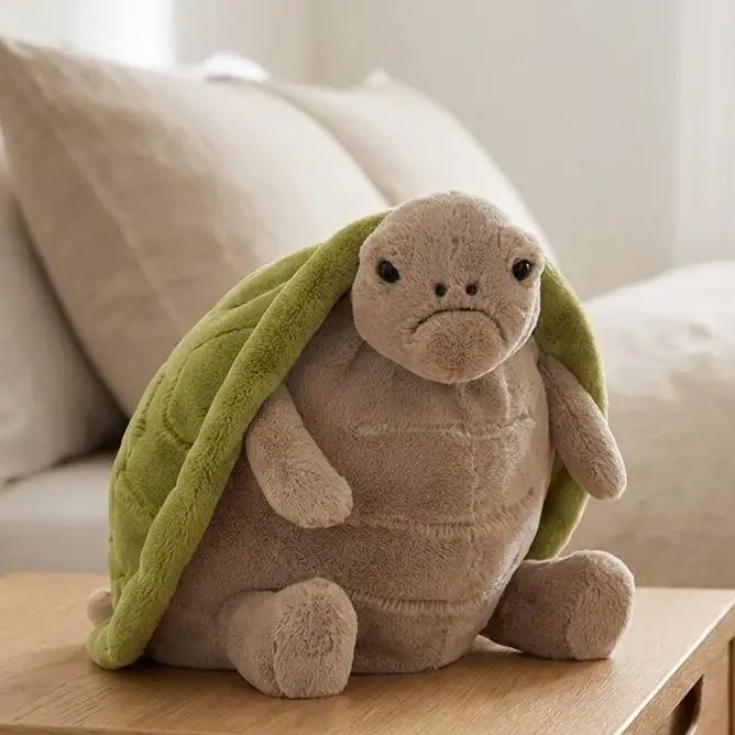 Jellycat Timmy Turtle – Soft Green Turtle with Unique Shell Design, Cozy Cuddle Companion & Gift for Kids