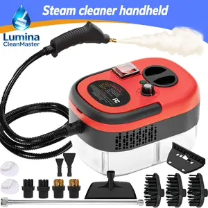 Pressurized Handheld Multi-Surface Natural Steam Cleaner with 14 Accessories, Powerful Chemical-Free Steam Cleaner, Suitable for Home and Cars, Cleaning Washing Machines, Air Conditioners, Kitchens, Summer Appliance Cleaning Tool. Home Use.