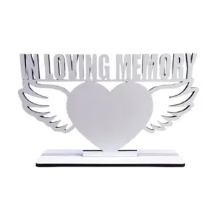 Heart In Loving Memory Sublimation Photo Frame