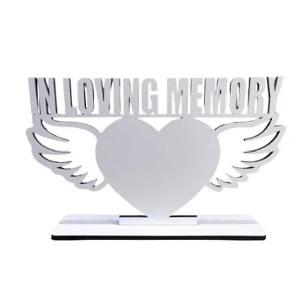 Heart In Loving Memory Sublimation Photo Frame