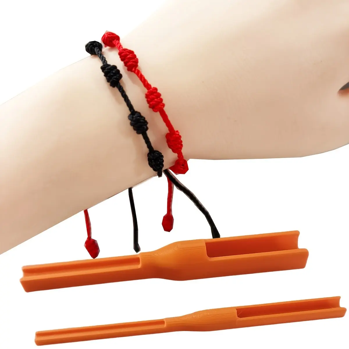 Rose Cord Knotting Tool Set, 4 Pieces for Bracelets Beads Handmade Crafts, Durable Rose Rope Knitting Tools, Ideal for DIY Jewelry Making, Diy Kits