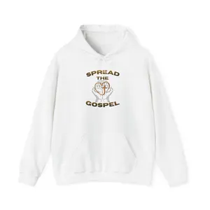 Spread the Gospel Hoodie — Christian Faith Hoodie with John 3:16 Scripture Back Print