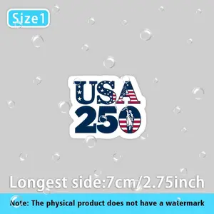 USA 250 Years Sticker1 Vinyl Car Decals - Durable, Suitable for Car Bumpers, Car Windows, Car Doors, Toolboxes, Only Sticker