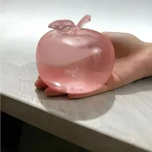 Shiny Apple Squeezable Toy, Slow-Rebound Toy, StressRelief Toy, Stress Relief Squishy, Finger Toy, Portable Relaxation Toy, Great Gift, Cute TransparentDesign, Perfect for Office, Study, and Relax