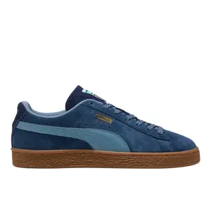 PUMA Mens Suede Fuzzy Lace Up Sneakers Shoes Casual - Blue