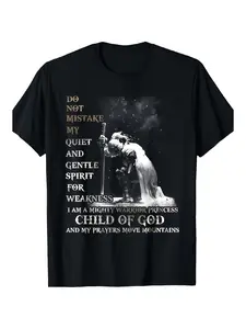 Men's & Women's Knight Templar Christian Faith T-Shirt - Heavyweight 180gsm Cotton Crusader Tee with Latin "Of God Warrior of Christ" Quote Medieval Church Apparel Suitable for Church Events Crusader Themed Outfits & Historical Religious Wear