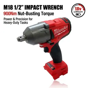 Milwaukee M18 FMTIWF12 18V 900Nm Impact Wrench , Perfect For Automotive, Industrial brushless high torque