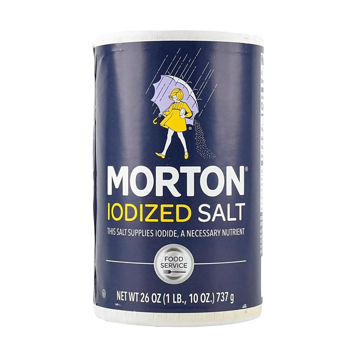 Morton Iodized Salt for Cooking - Fine Grain Table Salt, 737g (26 oz) - Essential Kitchen Staple for Everyday Meals