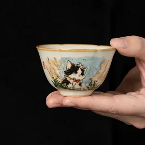 Personal Ceramic Household Tea Cup Gongfu Tea Set Tea Tasting Cup