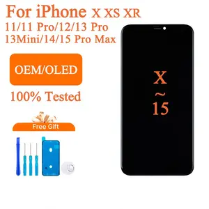 100% Excellent OLED Pantalla for iphone X XS XSMAX XR 11 12 13 14 15Promax LCD Display Touch Screen Digitizer Assembly for iPhone X XS XSMAX XR 11 12 13 14 15Promax LCD Replacement