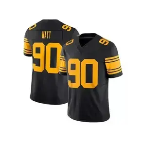 T.J. Watt #90 Jersey Shirt America Football Sport Jersey Gift For Him San Francisco Team Colors Full Logo Print Breathable Fabric