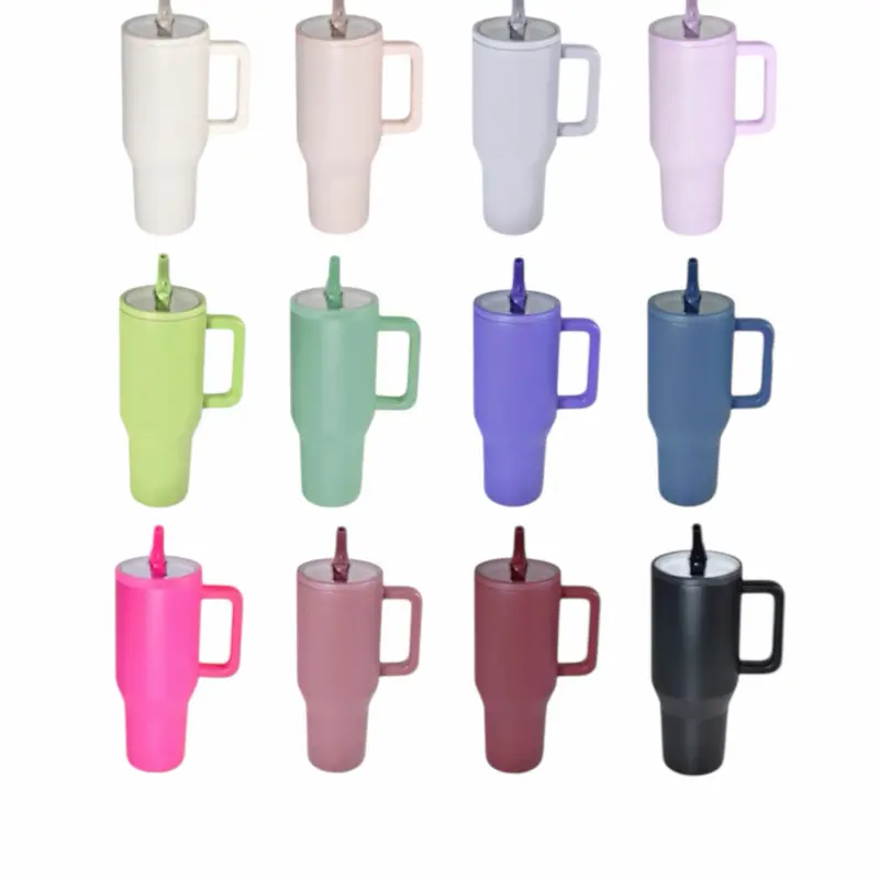 No spill 40oz stainless steel tumbler