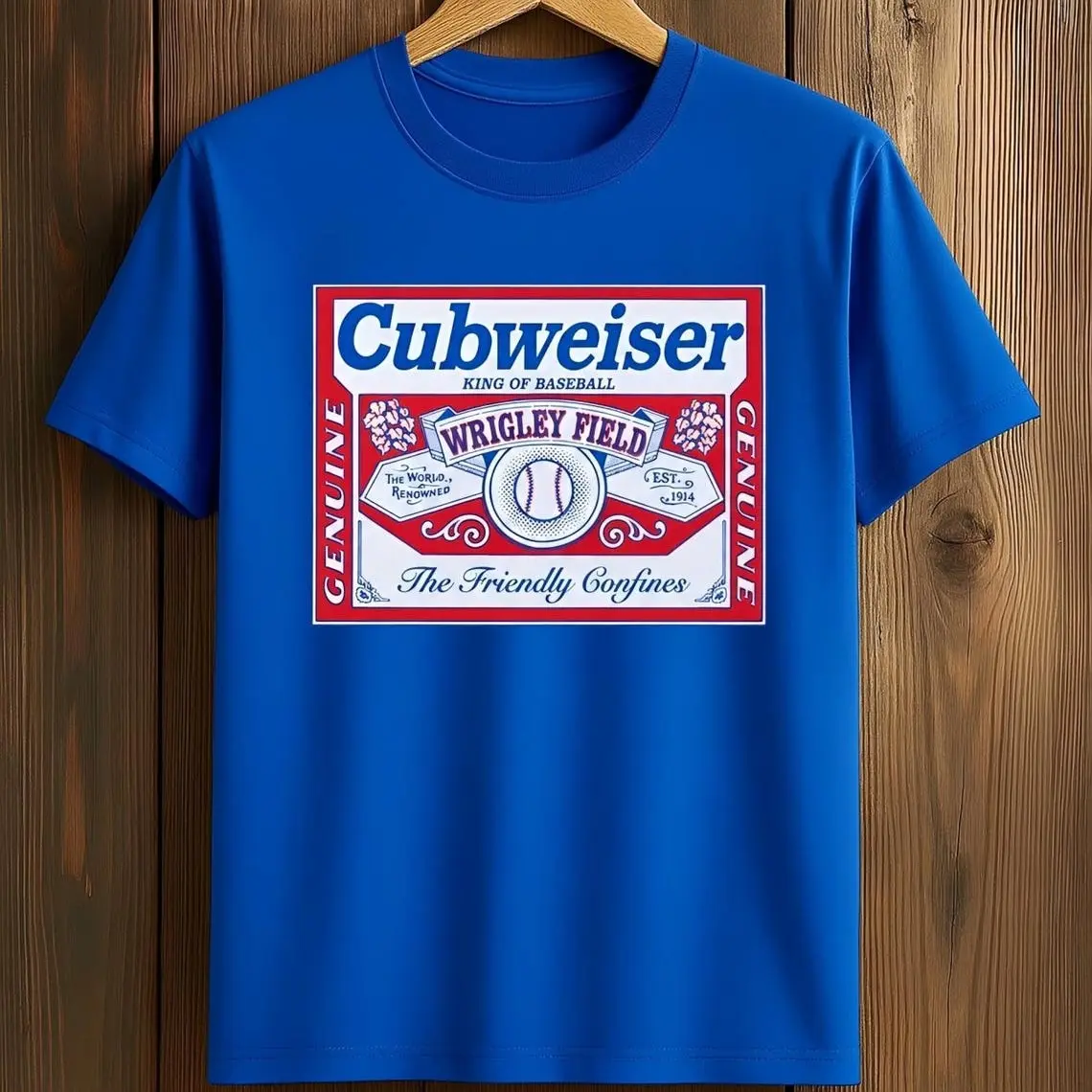 Cubweiser Shirt, Funny Chicago Baseball Beer Parody Tee, Wrigley Field Vintage Shirt, Retro Beer Label Baseball T-Shirt, Baseball Fan Gift