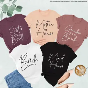 Bridesmaids Shirt, Bridesmaid Custom Tshirts, Wedding Custom Shirts, Maid Of Honor Shirt, Bridesmaid Gift,Bridal Party Shirts, Bride's Babes