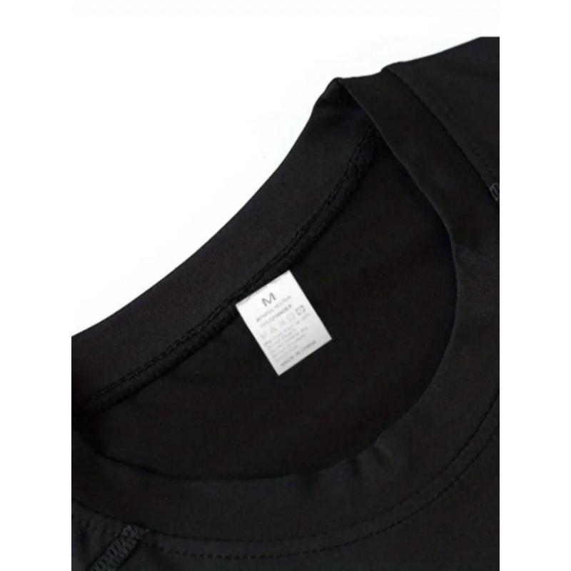 2pcs Men's Gothic Gym T-Shirts - Wing Print, Anti-Slip Seams for Intense Training, Stretch Fabric, Slim Fit, Black & White, Polyester Blend Workout Tops, Gym Tees for Fitness, Bodybuilding & Streetwear Menswear Tshirt Crewneck 2pcs Men's Gothic Gym T-Shirts - Wing Print, Anti-Slip Seams for Intense Training, Stretch Fabric, Slim Fit, Black & White, Polyester Blend Workout Tops, Gym Tees for Fitness, Bodybuilding & Streetwear Menswear Tshirt Crewneck