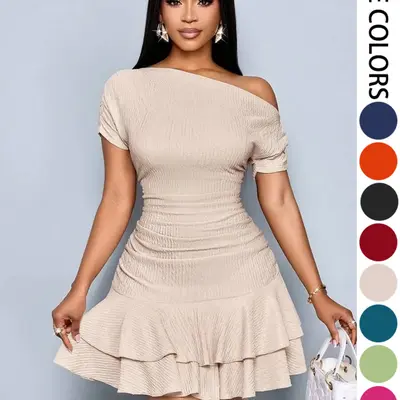 white blue polka dot dress BLANCHE DRESS main image 0