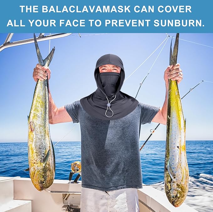 3 Pack Cooling Balaclava - Breathable UV Protection Hood & Face Cover for Fishing, Cycling & Outdoor Adventure