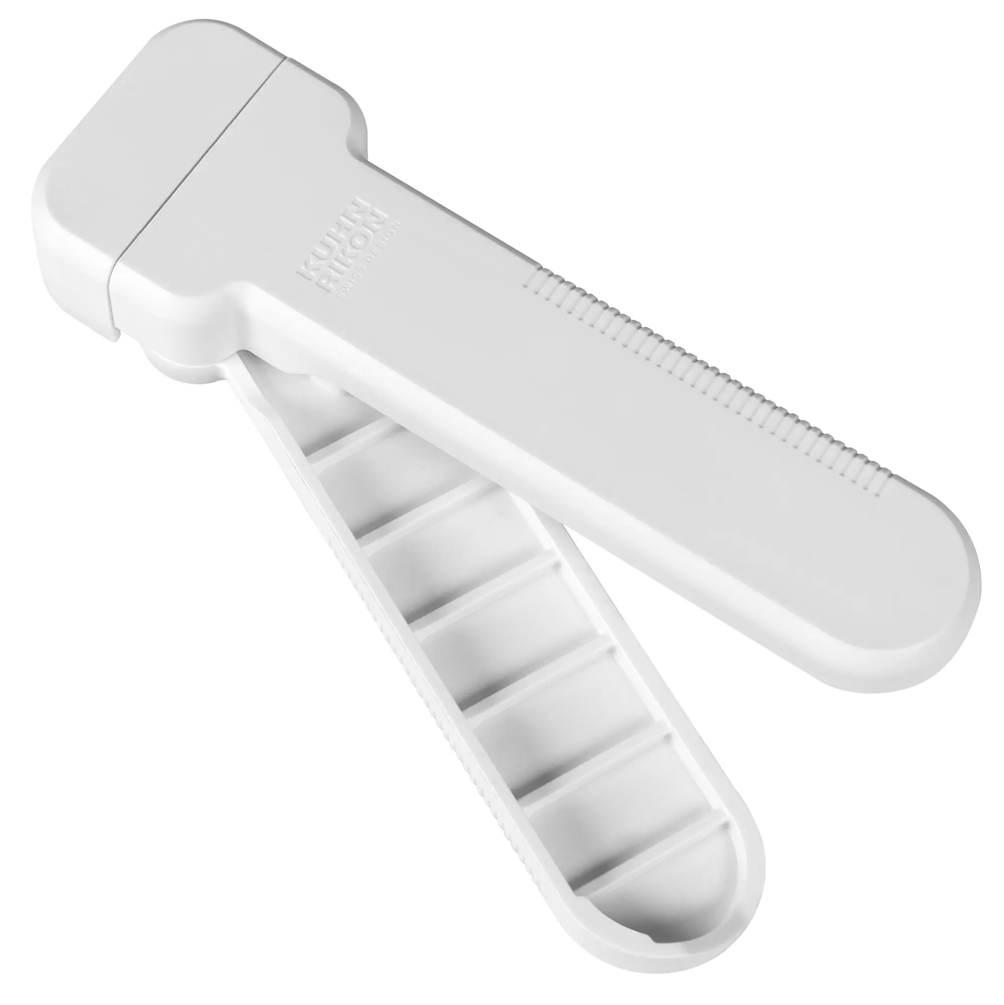 Kuhn Rikon Compact Jar Opener, Adjustable Easy-Grip Lid Remover for Jars & Bottles, Stainless Steel Gripping Blade, Compact Kitchen Tool