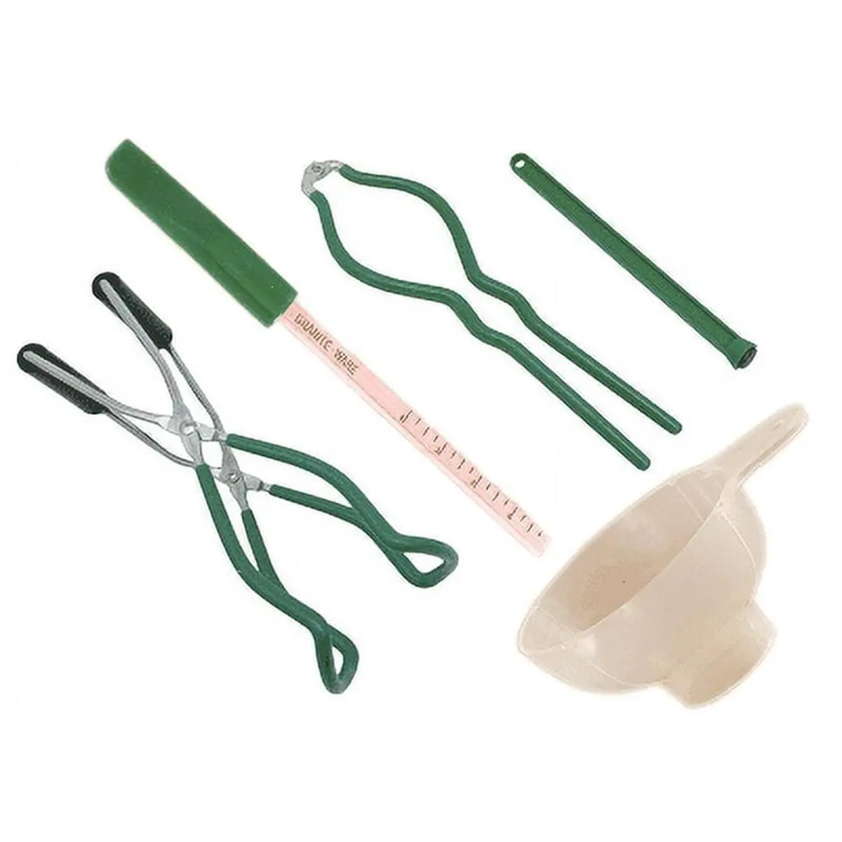 212 MAIN 5-Piece Wide Mouth Green Canning Tool Set - Can Specialty Kitchen Utensils, Kitchen Gadget, 0.88 lbs