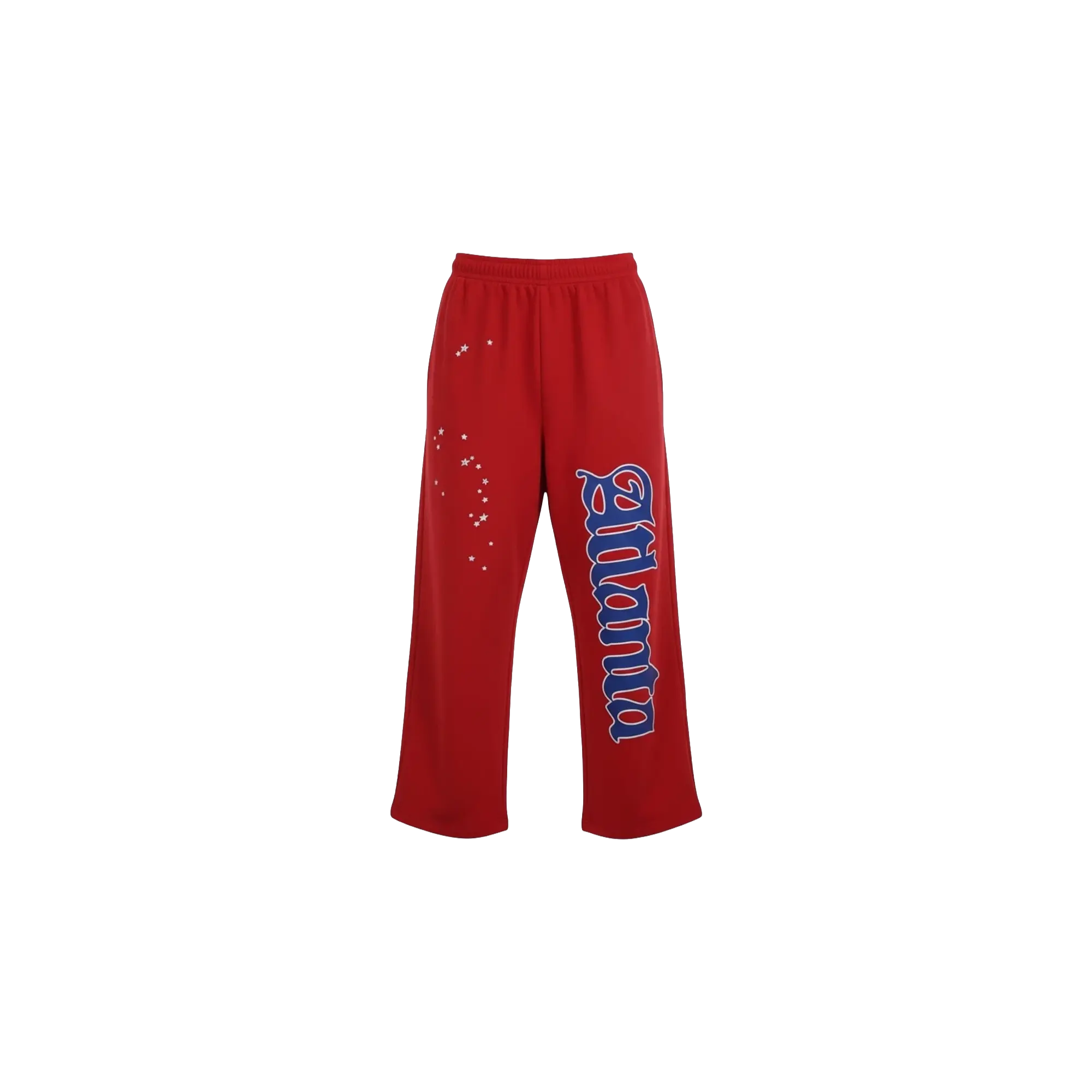 Atlanta Logo Open Leg Sweatpants "Red / Blue" SP5der319