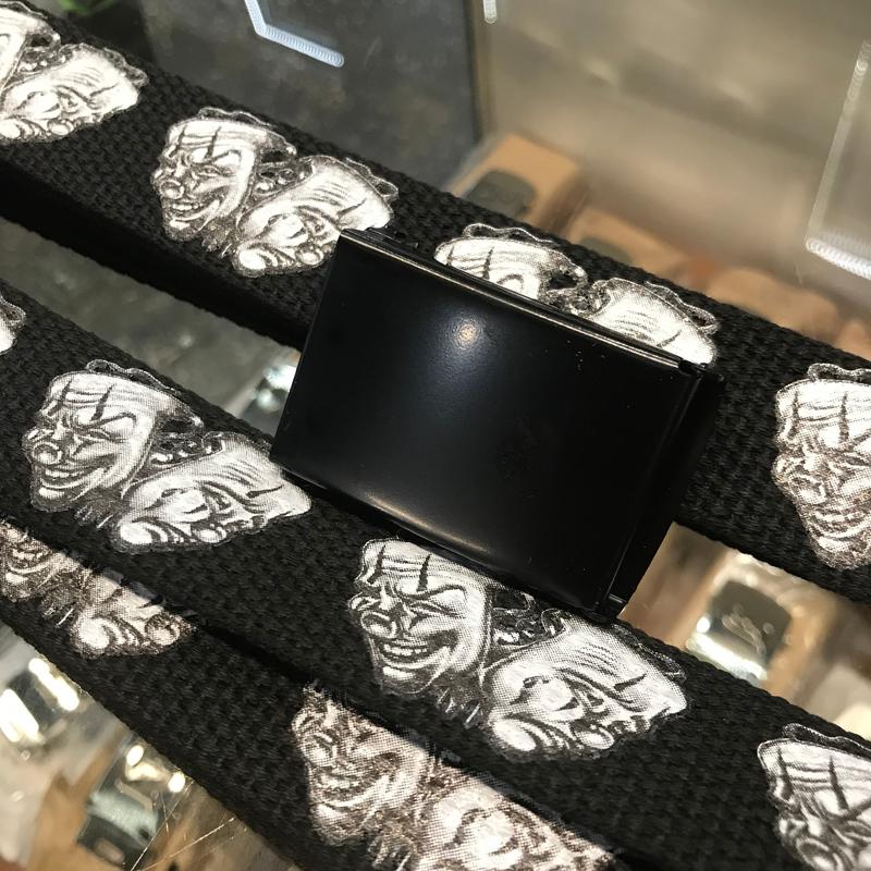 Initial letters Canvas Military Web smile now cry later Belt 50 inch & sylver Letter or waist Decors or longer belt