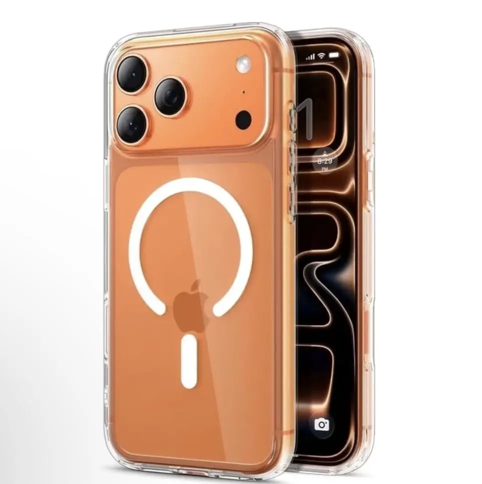 Transparent Casing for iPhone 17 Pro Max - Wireless Charging Compatible Device Protector, Phone Cover