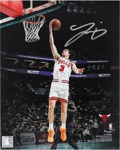 Josh Giddey Chicago Bulls Autographed 8" x 10" Layup Spotlight Photograph - Fanatics Authentic Certified