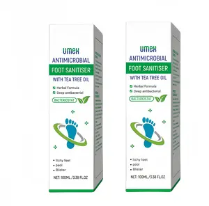 2bottles-Tea Tree Oil  Foot Spray | 97% Odor Elimination & Cracked Heel Repair | Dermatologist-Validated Fungal Defense | 100ml Fast-Absorbing Formula Aloe Vera Lightweight