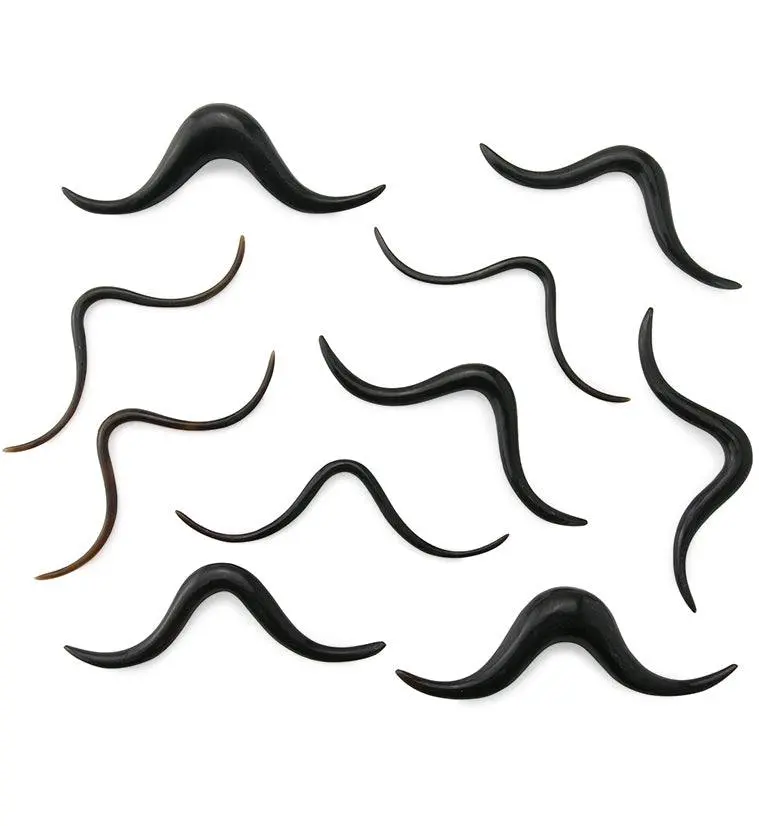 Handlebar Mustache Horn Septum Bar Handlebar Mustache Horn Septum Bar