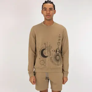 Embroidered Front Sweatshirt  - Elmwood / Celestial