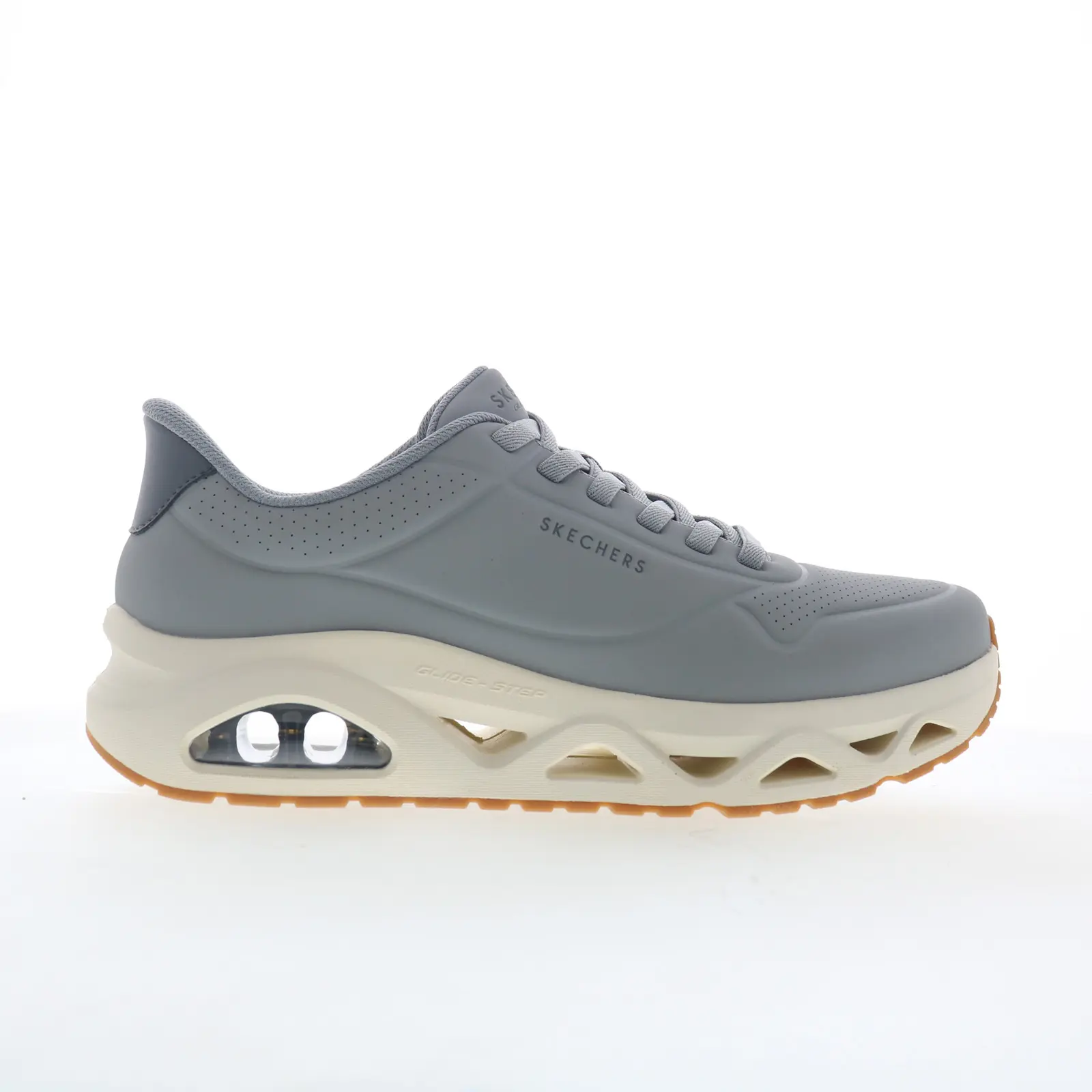 Skechers Slip-Ins Glide-Step Glide On Air Mens Gray Lifestyle Sneakers Shoes