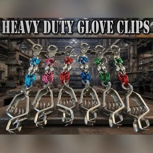 Heavy duty glove clips