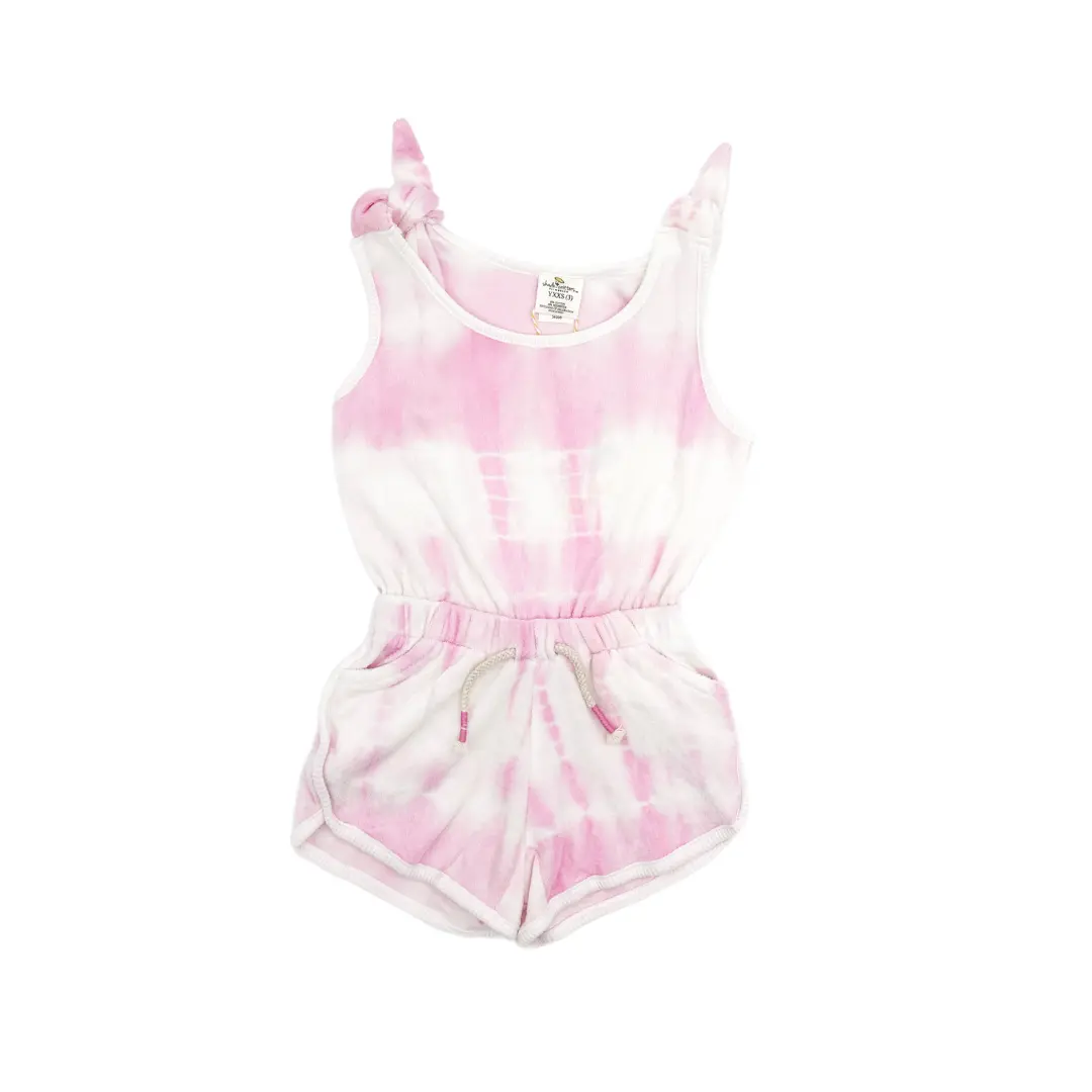 Purple Tie Dye Terry Romper